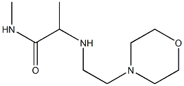 N-methyl-2-{[2-(morpholin-4-yl)ethyl]amino}propanamide Struktur