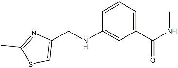 N-methyl-3-{[(2-methyl-1,3-thiazol-4-yl)methyl]amino}benzamide Struktur