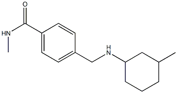 N-methyl-4-{[(3-methylcyclohexyl)amino]methyl}benzamide Struktur