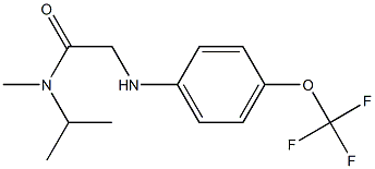 N-methyl-N-(propan-2-yl)-2-{[4-(trifluoromethoxy)phenyl]amino}acetamide Struktur