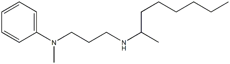 N-methyl-N-[3-(octan-2-ylamino)propyl]aniline Struktur