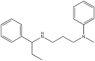 N-methyl-N-{3-[(1-phenylpropyl)amino]propyl}aniline Struktur