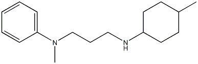 N-methyl-N-{3-[(4-methylcyclohexyl)amino]propyl}aniline Struktur