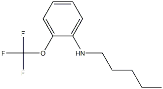 N-pentyl-2-(trifluoromethoxy)aniline Struktur