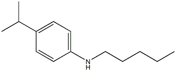 N-pentyl-4-(propan-2-yl)aniline Struktur