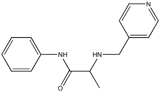 N-phenyl-2-[(pyridin-4-ylmethyl)amino]propanamide Struktur