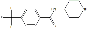 N-piperidin-4-yl-4-(trifluoromethyl)benzamide Struktur