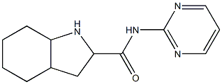 N-pyrimidin-2-yloctahydro-1H-indole-2-carboxamide Struktur