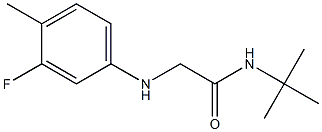 N-tert-butyl-2-[(3-fluoro-4-methylphenyl)amino]acetamide Struktur