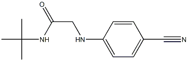 N-tert-butyl-2-[(4-cyanophenyl)amino]acetamide Struktur