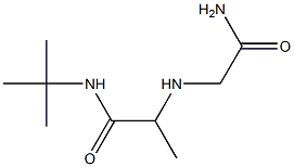 N-tert-butyl-2-[(carbamoylmethyl)amino]propanamide Struktur