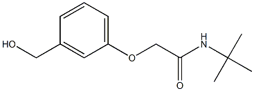 N-tert-butyl-2-[3-(hydroxymethyl)phenoxy]acetamide Struktur