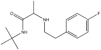 N-tert-butyl-2-{[2-(4-fluorophenyl)ethyl]amino}propanamide Struktur