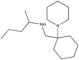 pentan-2-yl({[1-(piperidin-1-yl)cyclohexyl]methyl})amine Struktur