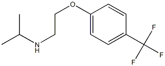 propan-2-yl({2-[4-(trifluoromethyl)phenoxy]ethyl})amine Struktur