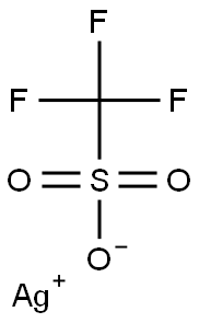 silver(1+) ion trifluoromethanesulfonate Struktur