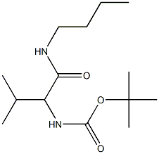 tert-butyl 1-[(butylamino)carbonyl]-2-methylpropylcarbamate Struktur