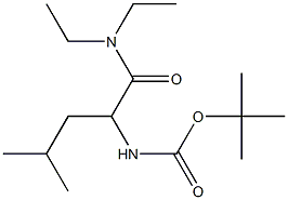 tert-butyl 1-[(diethylamino)carbonyl]-3-methylbutylcarbamate Struktur