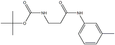 tert-butyl 3-[(3-methylphenyl)amino]-3-oxopropylcarbamate Struktur