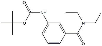 tert-butyl 3-[(diethylamino)carbonyl]phenylcarbamate Struktur