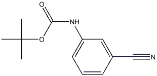 tert-butyl 3-cyanophenylcarbamate Struktur