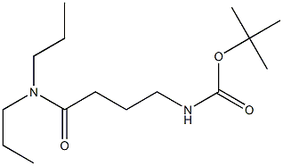 tert-butyl 4-(dipropylamino)-4-oxobutylcarbamate Struktur