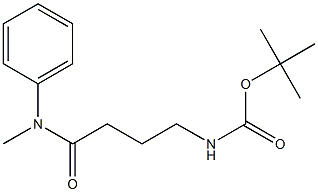 tert-butyl 4-[methyl(phenyl)amino]-4-oxobutylcarbamate Struktur