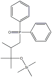 [3-(Diphenyl-phosphinoyl)-1,1,2-trimethyl-propoxy]-trimethyl-silane Struktur