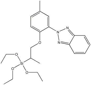 2-(2-TRIETHOXYSILYLPROPOXY-5-METHYLPHENYL)BENZOTRIAZOLE Struktur