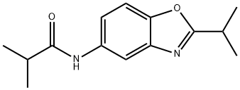 Propanamide,  2-methyl-N-[2-(1-methylethyl)-5-benzoxazolyl]- Struktur