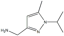 1H-Pyrazole-3-methanamine,  5-methyl-1-(1-methylethyl)- Struktur