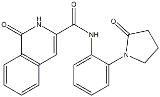 3-Isoquinolinecarboxamide,  1,2-dihydro-1-oxo-N-[2-(2-oxo-1-pyrrolidinyl)phenyl]- Struktur