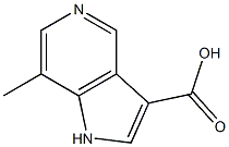 1H-Pyrrolo[3,2-c]pyridine-3-carboxylic  acid,  7-methyl- Struktur