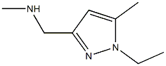 1H-Pyrazole-3-methanamine,  1-ethyl-N,5-dimethyl- Struktur