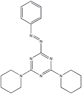 [4,6-bis(1-piperidyl)-1,3,5-triazin-2-yl]-phenyl-diazene Struktur