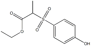 ETHYL 2-(4-HYDROXYPHENYLSULFONYL)PROPANOATE Struktur