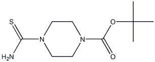 4-(TERT-BUTOXYCARBONYL)PIPERAZINE-1-THICARBOXAMIDE Struktur