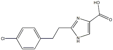 1-(4-chlorobenzyl)-methylimidazole-4-carboxylic acid Struktur