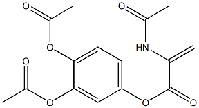 -(3,4-Diacetoxyphenyl)-a-acetaminoacrylic Acid Struktur