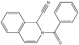 2-Benzoyl-1,2-dihydro-isoquinoline-1-carbonitrile Struktur