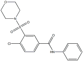 4-chloro-3-(4-morpholinylsulfonyl)-N-phenylbenzamide Struktur