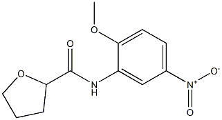 N-{5-nitro-2-methoxyphenyl}tetrahydro-2-furancarboxamide Struktur