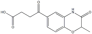 4-(2-methyl-3-oxo-3,4-dihydro-2H-1,4-benzoxazin-6-yl)-4-oxobutanoic acid Struktur