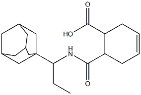 6-({[1-(1-adamantyl)propyl]amino}carbonyl)-3-cyclohexene-1-carboxylic acid Struktur