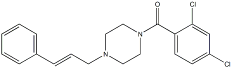 1-cinnamyl-4-(2,4-dichlorobenzoyl)piperazine Struktur