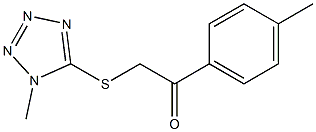 1-(4-methylphenyl)-2-[(1-methyl-1H-tetraazol-5-yl)sulfanyl]ethanone Struktur