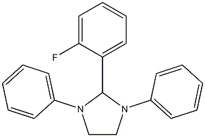 2-(2-fluorophenyl)-1,3-diphenylimidazolidine Struktur