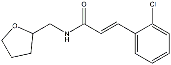 3-(2-chlorophenyl)-N-(tetrahydro-2-furanylmethyl)acrylamide Struktur