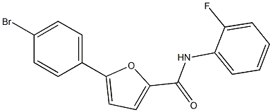 5-(4-bromophenyl)-N-(2-fluorophenyl)-2-furamide Struktur