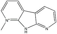 1-methyl-9H-pyrido[3',2':4,5]pyrrolo[2,3-b]pyridin-1-ium Struktur